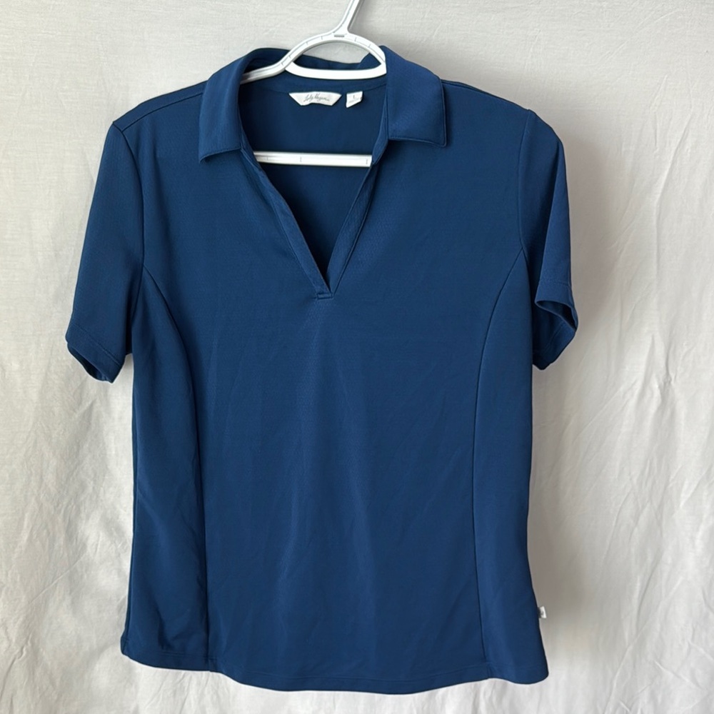 Lady Hagen Navy Button Down Shirt